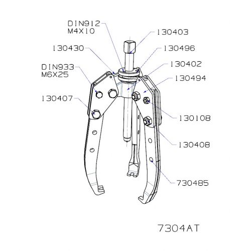 EXTRACTOR FORZA SERIE 7300AT AUTOCENTRANTE